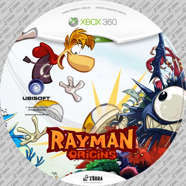 Накатки на диск Rayman Origins Rayman Origins