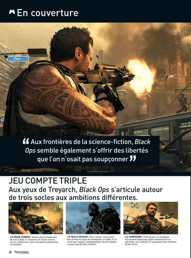 Сканы Call of Duty: Black Ops 2 из OPM France Call of Duty: Black Ops 2