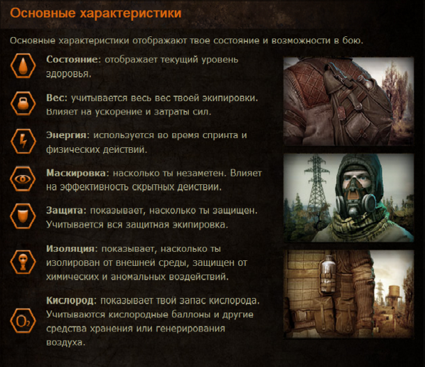 Основные характеристики Survarium