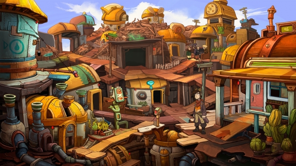 Красочные скриншоты и изображения Deponia