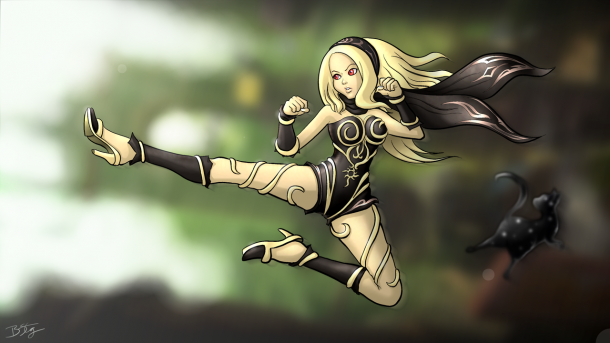 Изображения героинь игры Gravity Rush (Gravity Daze)