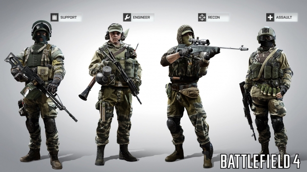 Классы бойцов в Battlefield 4 Battlefield 4