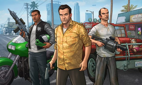 Арт от Патрика Брауна Grand Theft Auto 5