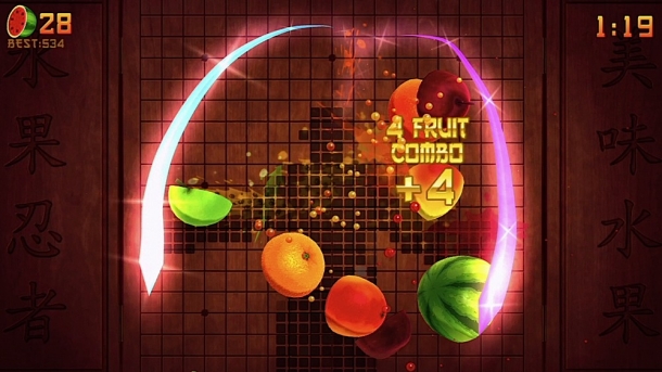 Xbox360 и Fruit Ninja Kinect - гремучая смесь Fruit Ninja Kinect