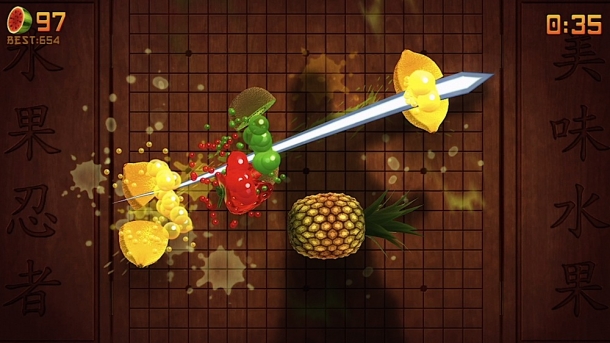 Xbox360 и Fruit Ninja Kinect - гремучая смесь Fruit Ninja Kinect