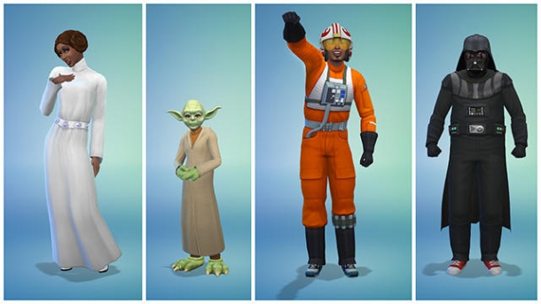 Бесплатное обновление Sims 4 добавит костюмы Star Wars  Sims 4, The