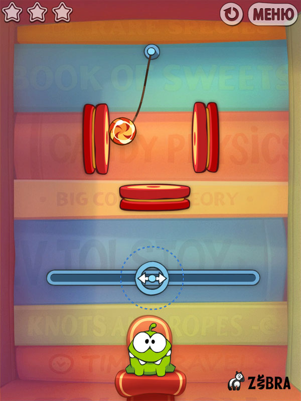 Один час веревочно-конфетного испытания Cut the Rope: Experiments