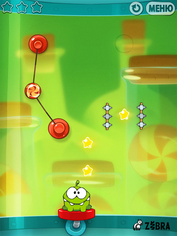 Один час веревочно-конфетного испытания Cut the Rope: Experiments