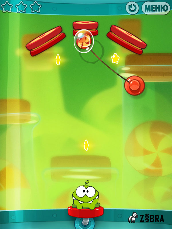 Один час веревочно-конфетного испытания Cut the Rope: Experiments